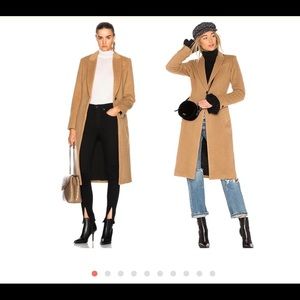 Rag and bone camel wool duke coat
